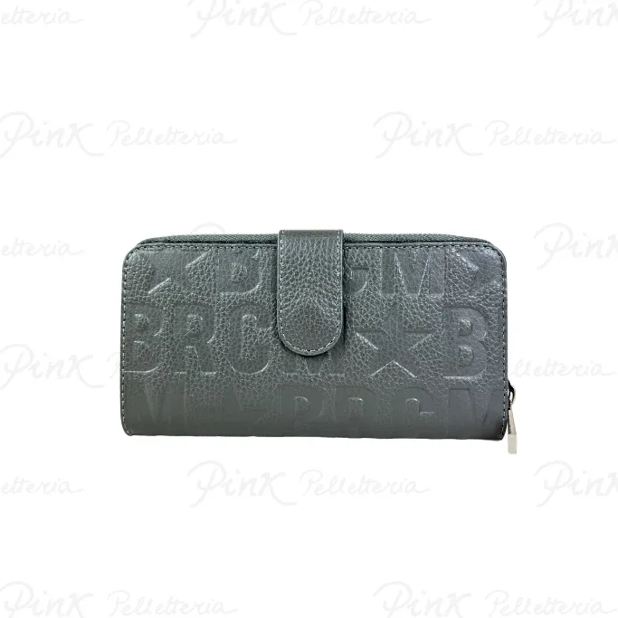 -M*BRC Macro Plus Portafogli Doppio in Pelle T621 Grigio