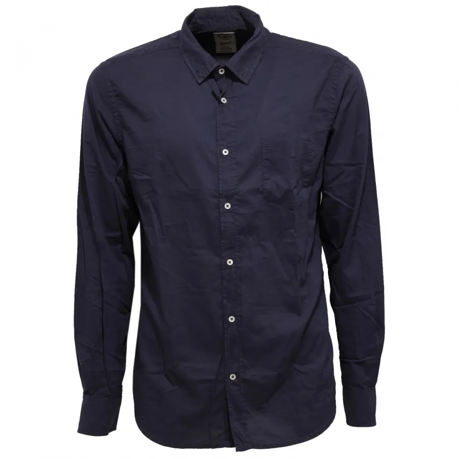 7191W camicia uomo MASON'S blue shirt cotton men