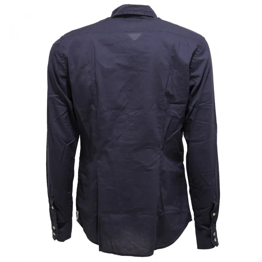 7191W camicia uomo MASON'S blue shirt cotton men