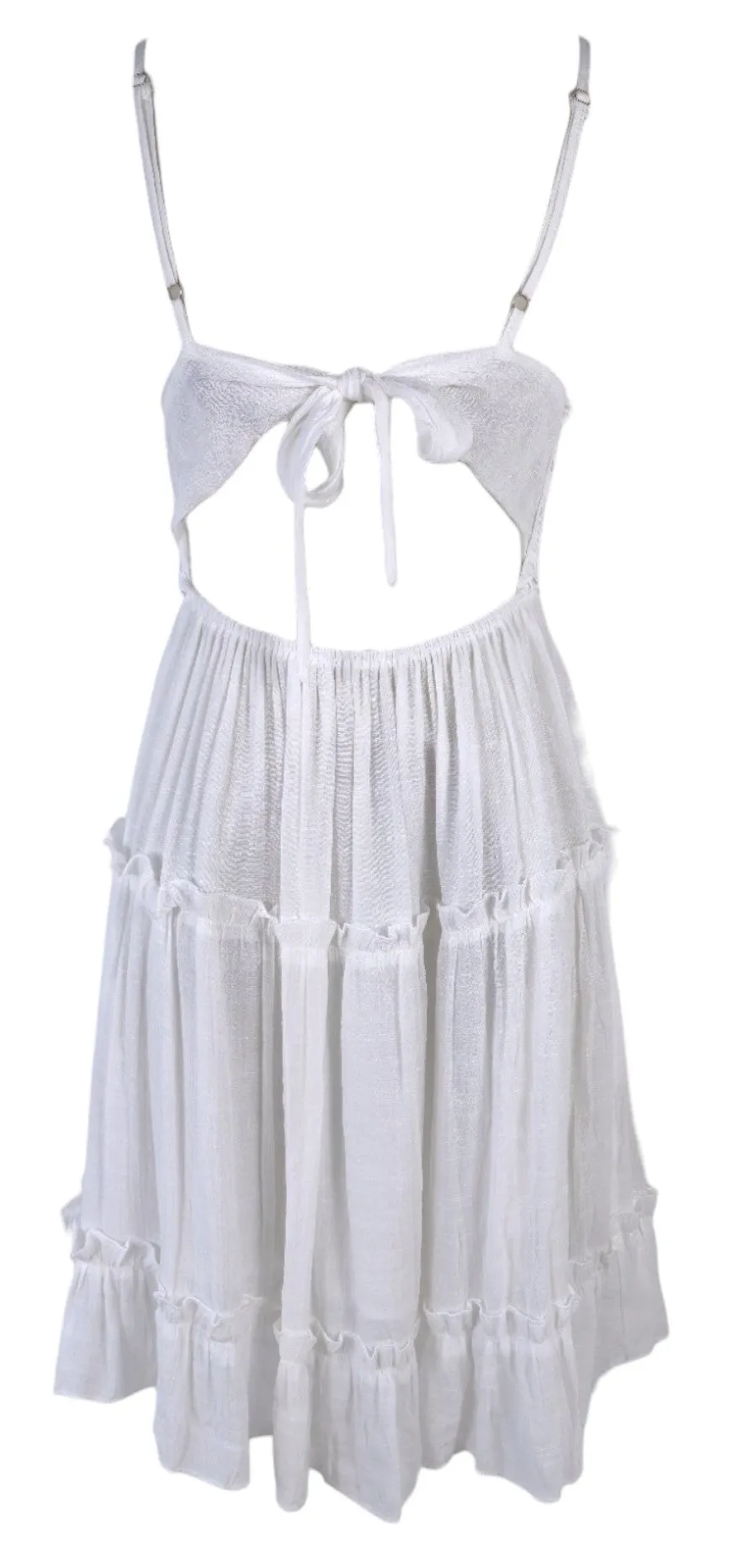 Abito midi con pizzo sangallo