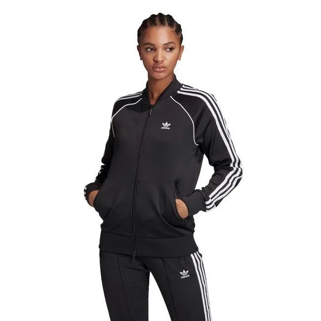 Adidas Giacca Adicolor Donna Nero Bianco
