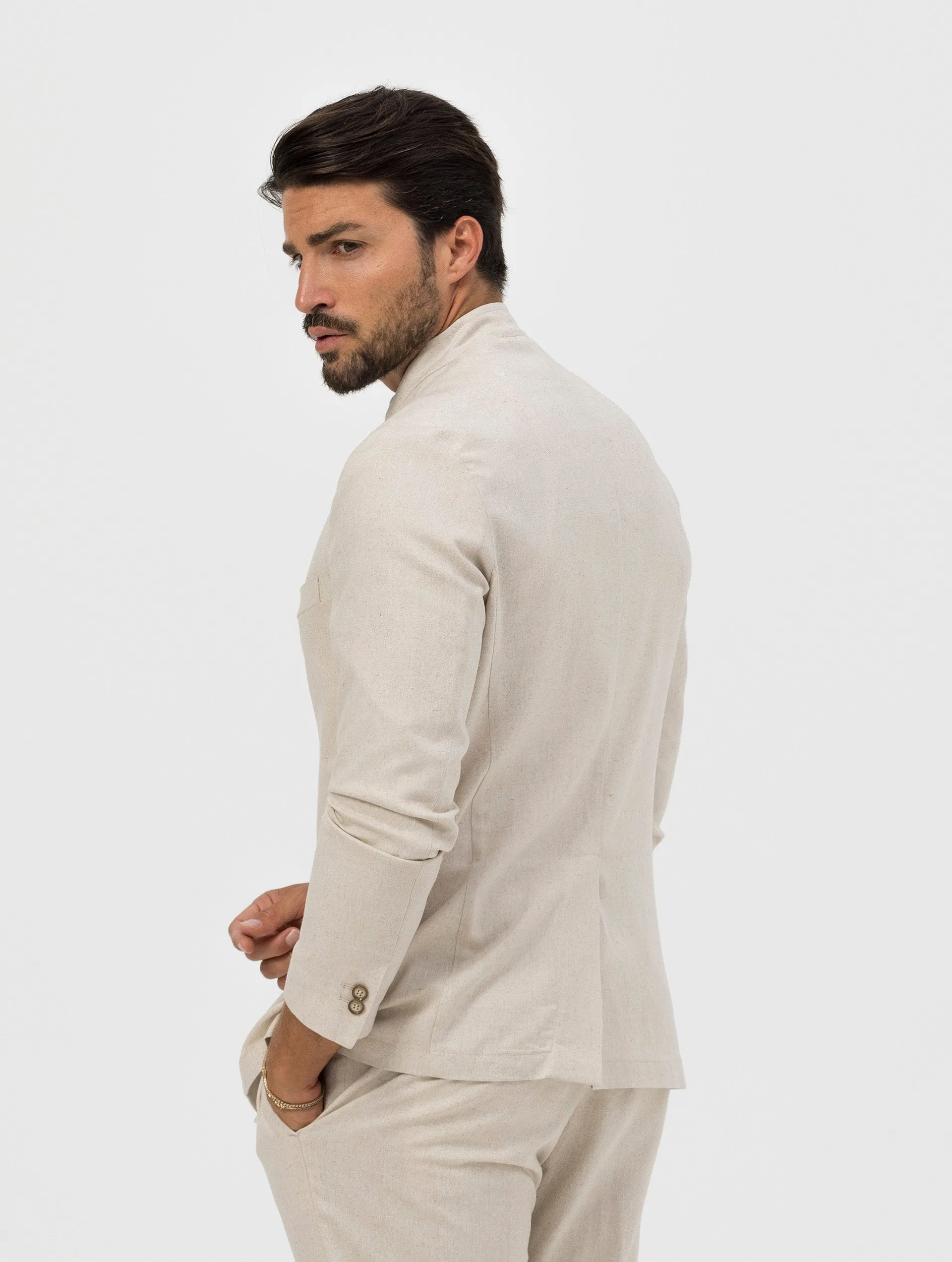 AKITA BLAZER MONOPETTO BEIGE