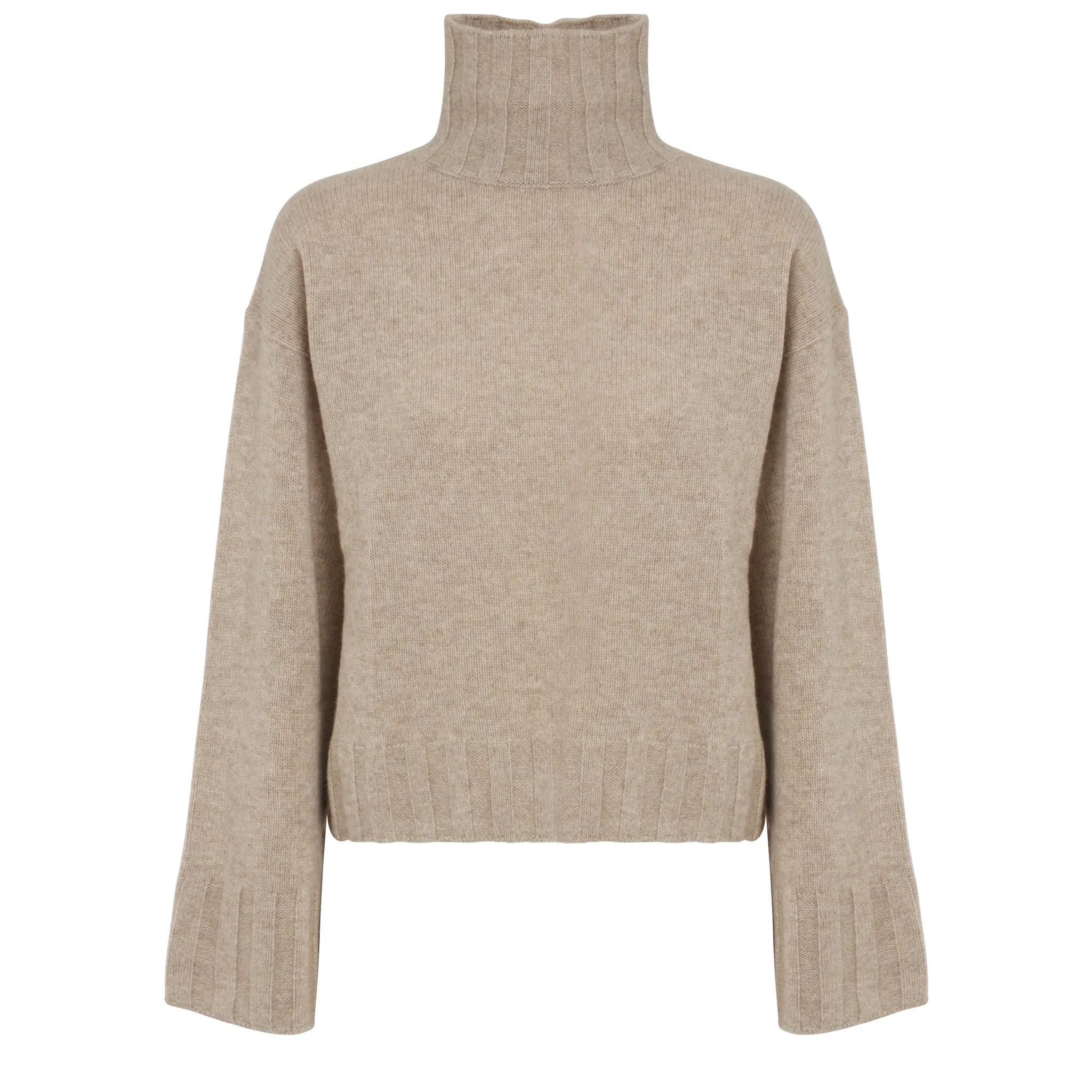 ALLUDE  Maglione in cashmere beige