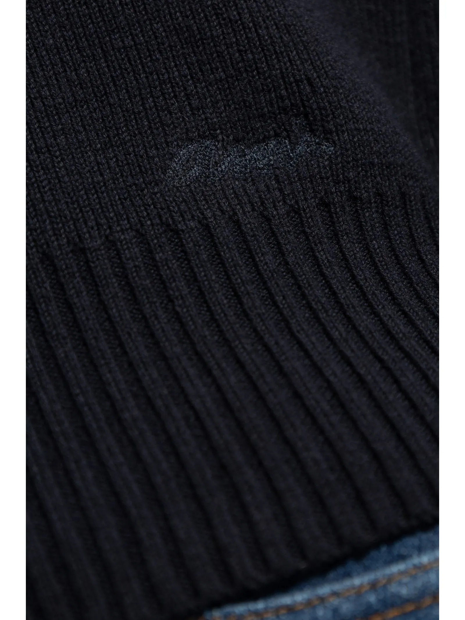 AMI Abbigliamento,Maglieria Cardigan blu navy in misto cotone e lana 