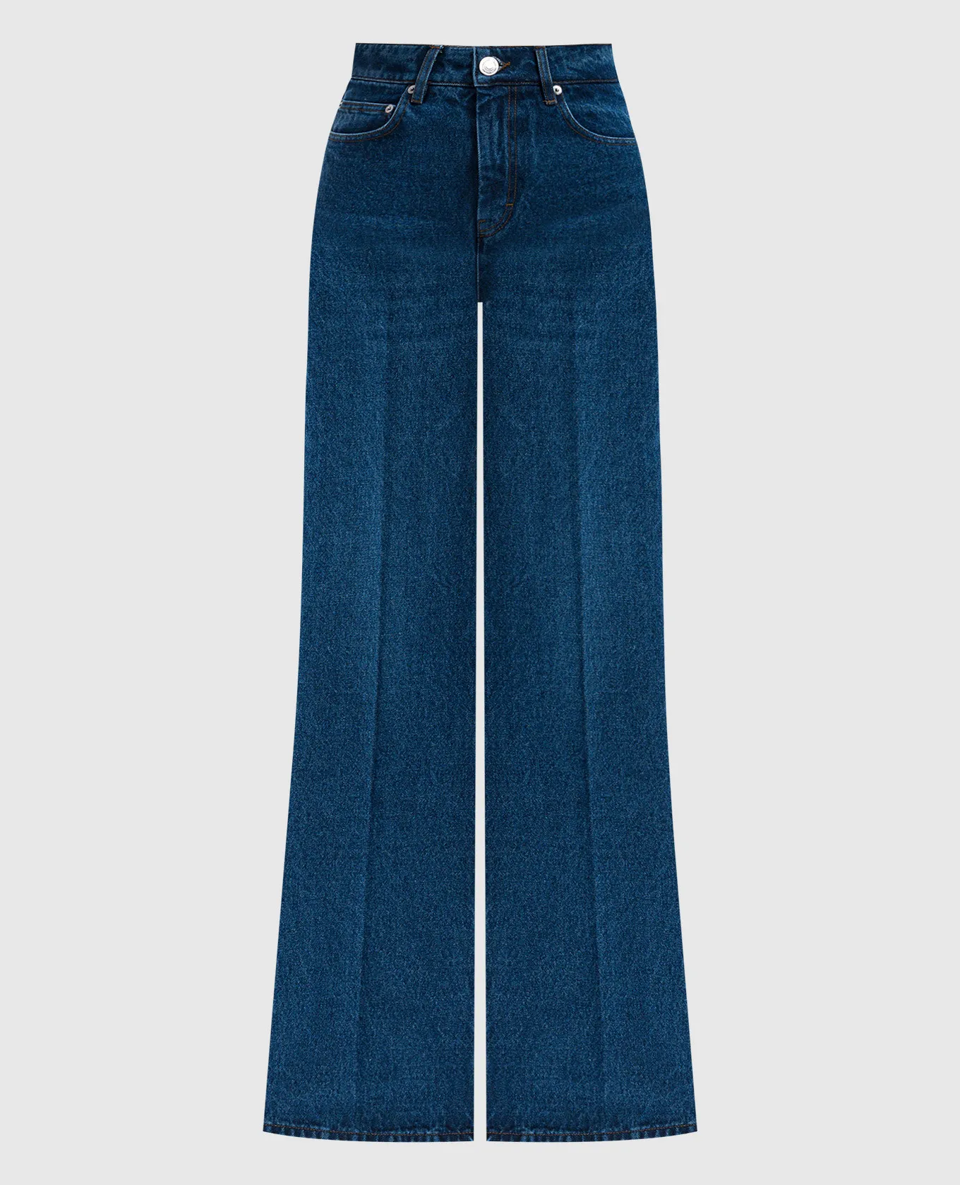 Ami Paris Jeans blu a zampa con effetto used FTR420DE0031