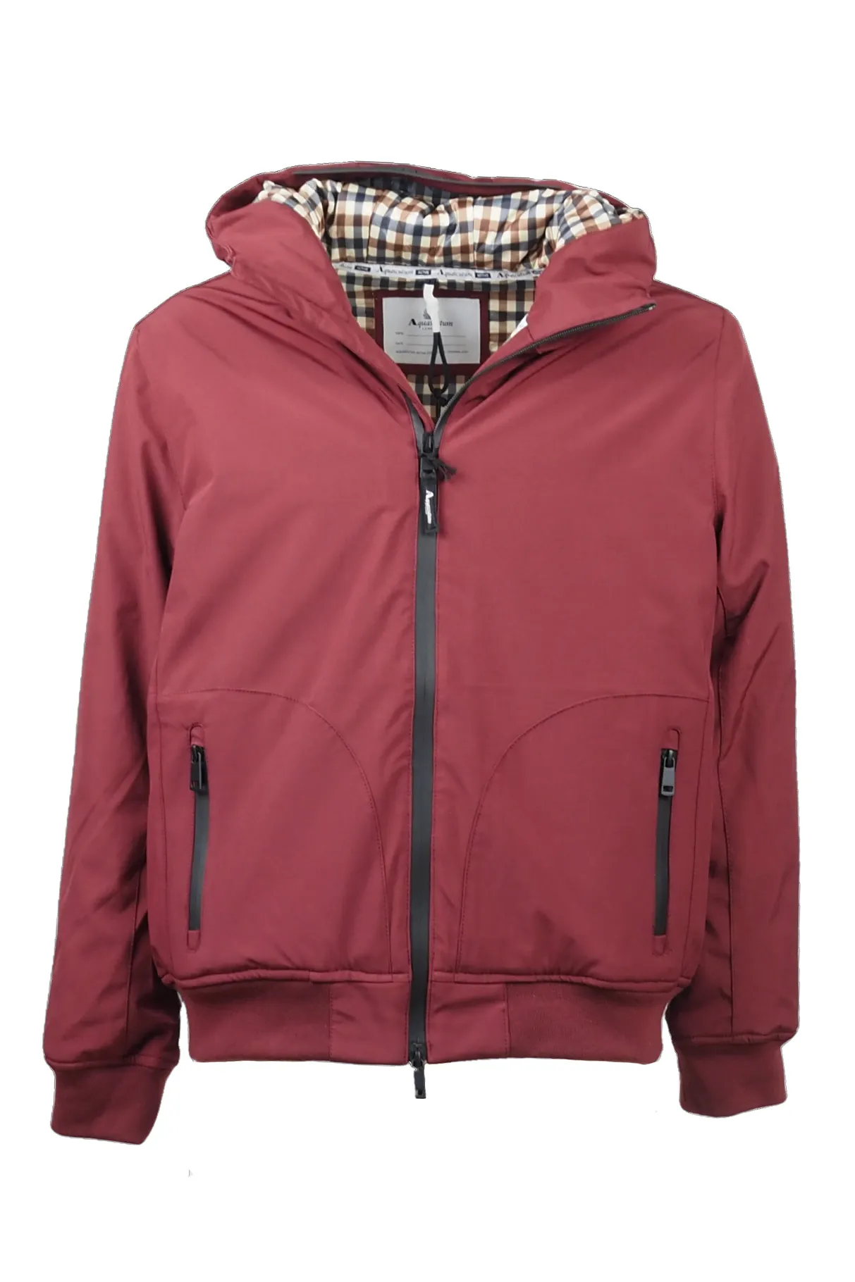 Aquascutum giacchetto bordeaux Active Hooded uomo