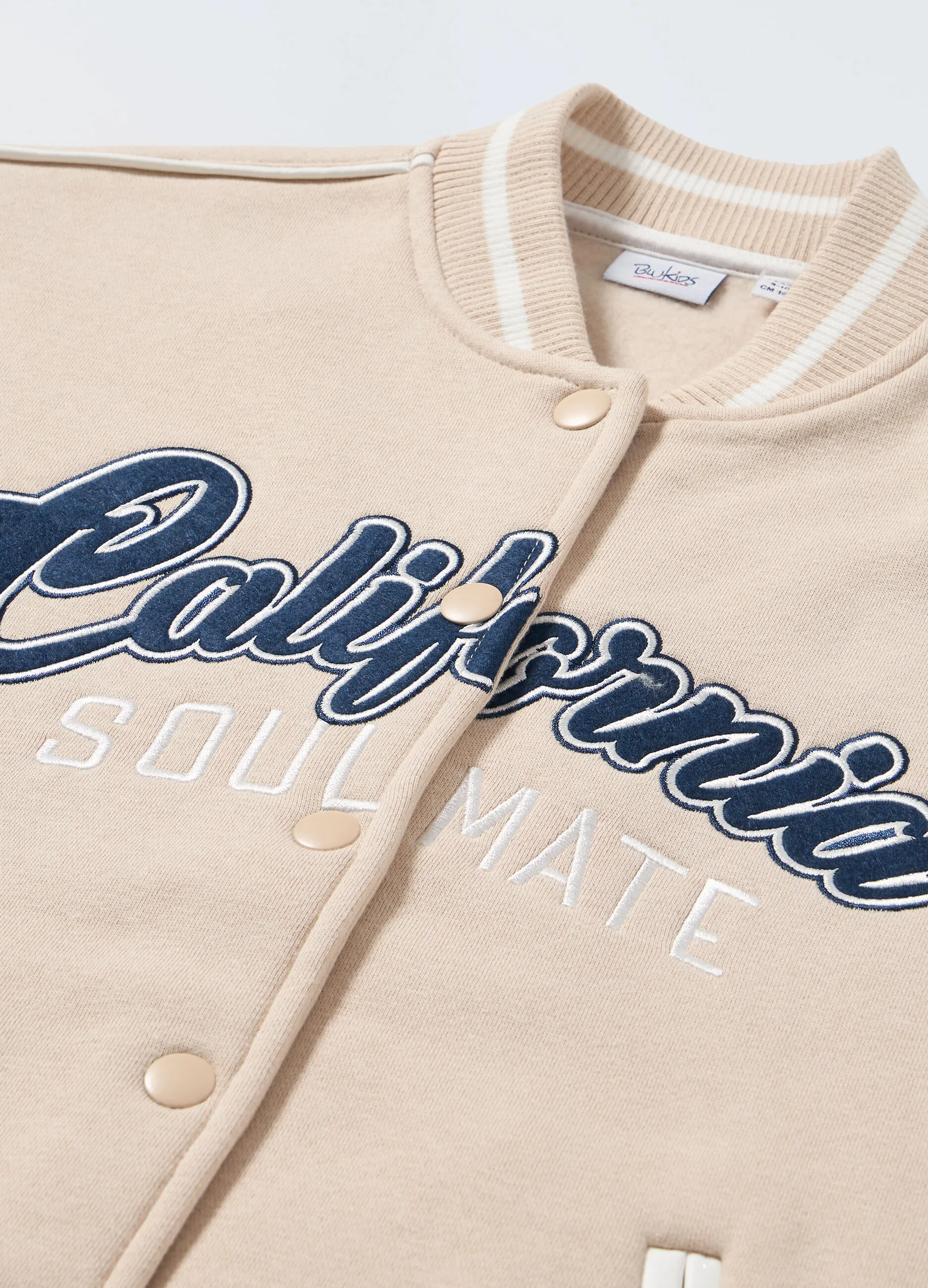 BLUKIDS  Felpa varsity in misto cotone ragazza