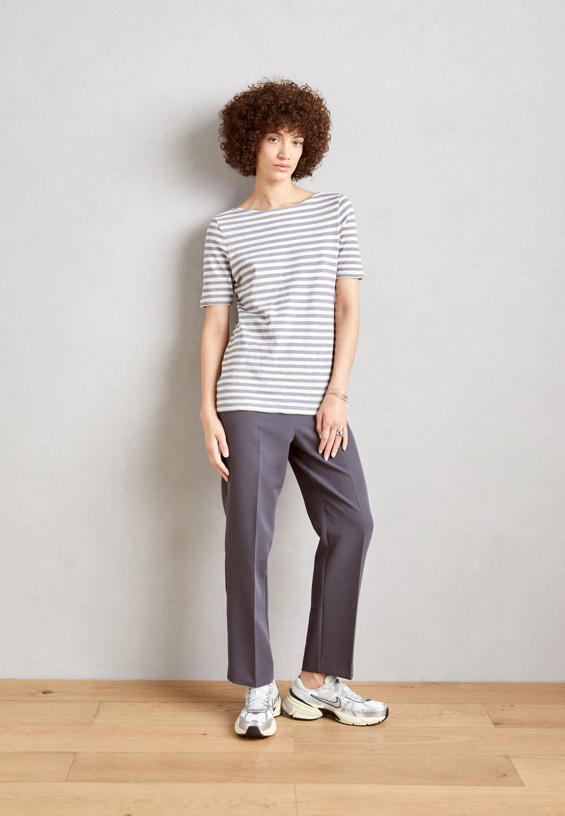 BOAT NECK STRIPED - T-shirt con stampa