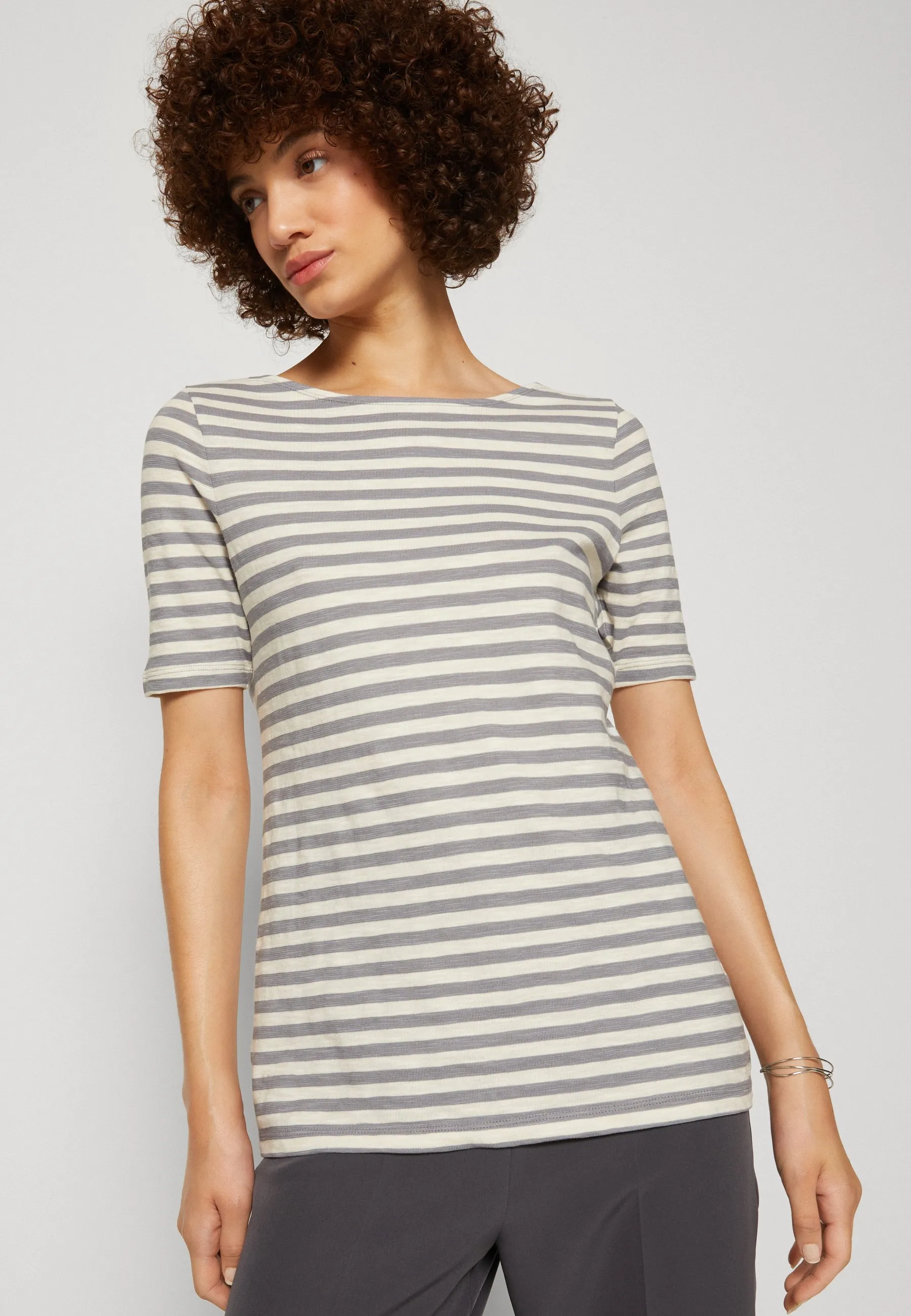 BOAT NECK STRIPED - T-shirt con stampa