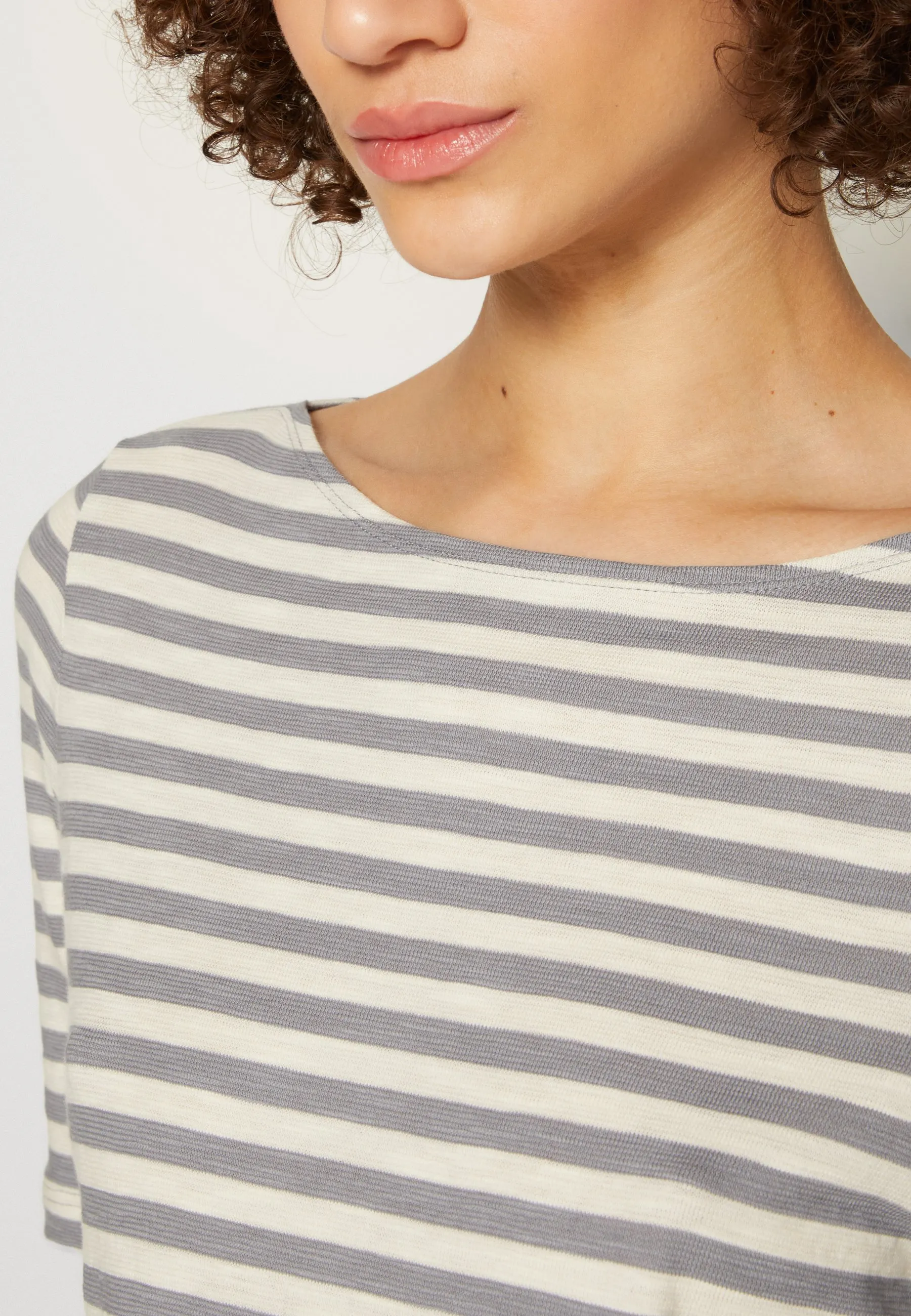 BOAT NECK STRIPED - T-shirt con stampa