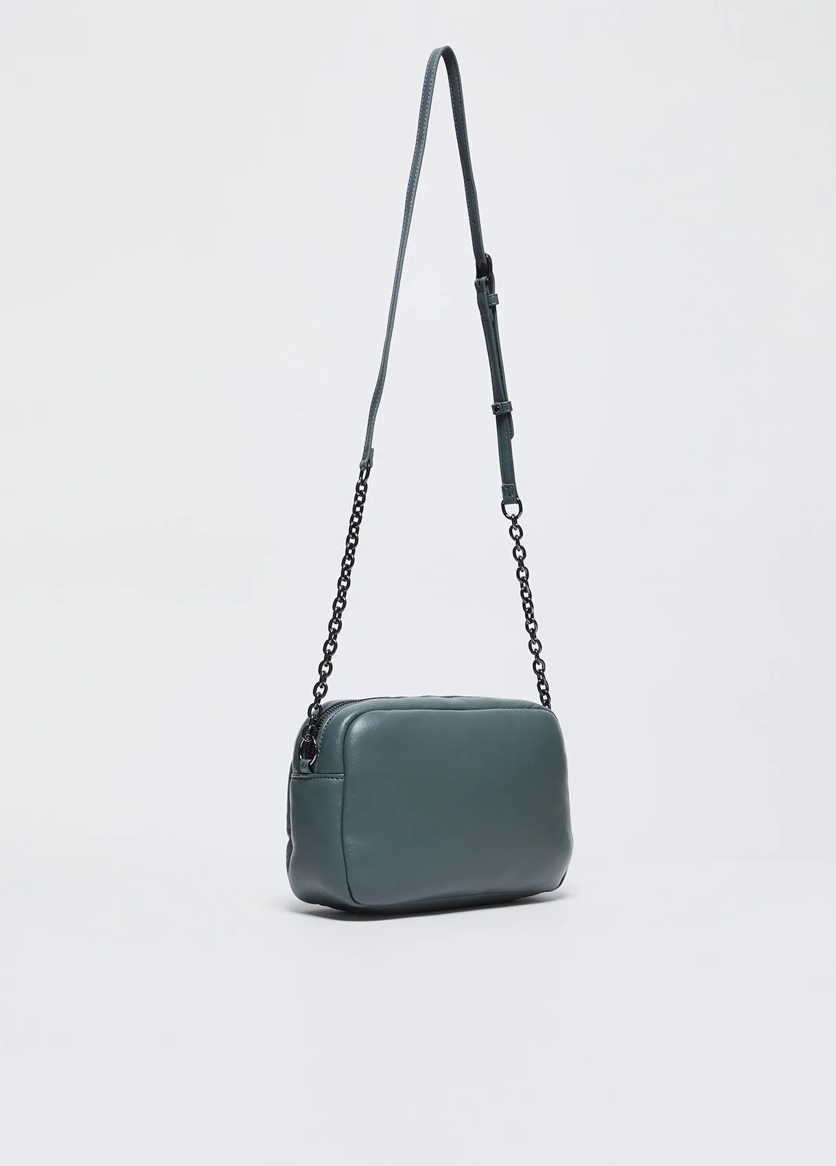 Borsa a tracolla glossy con strass
