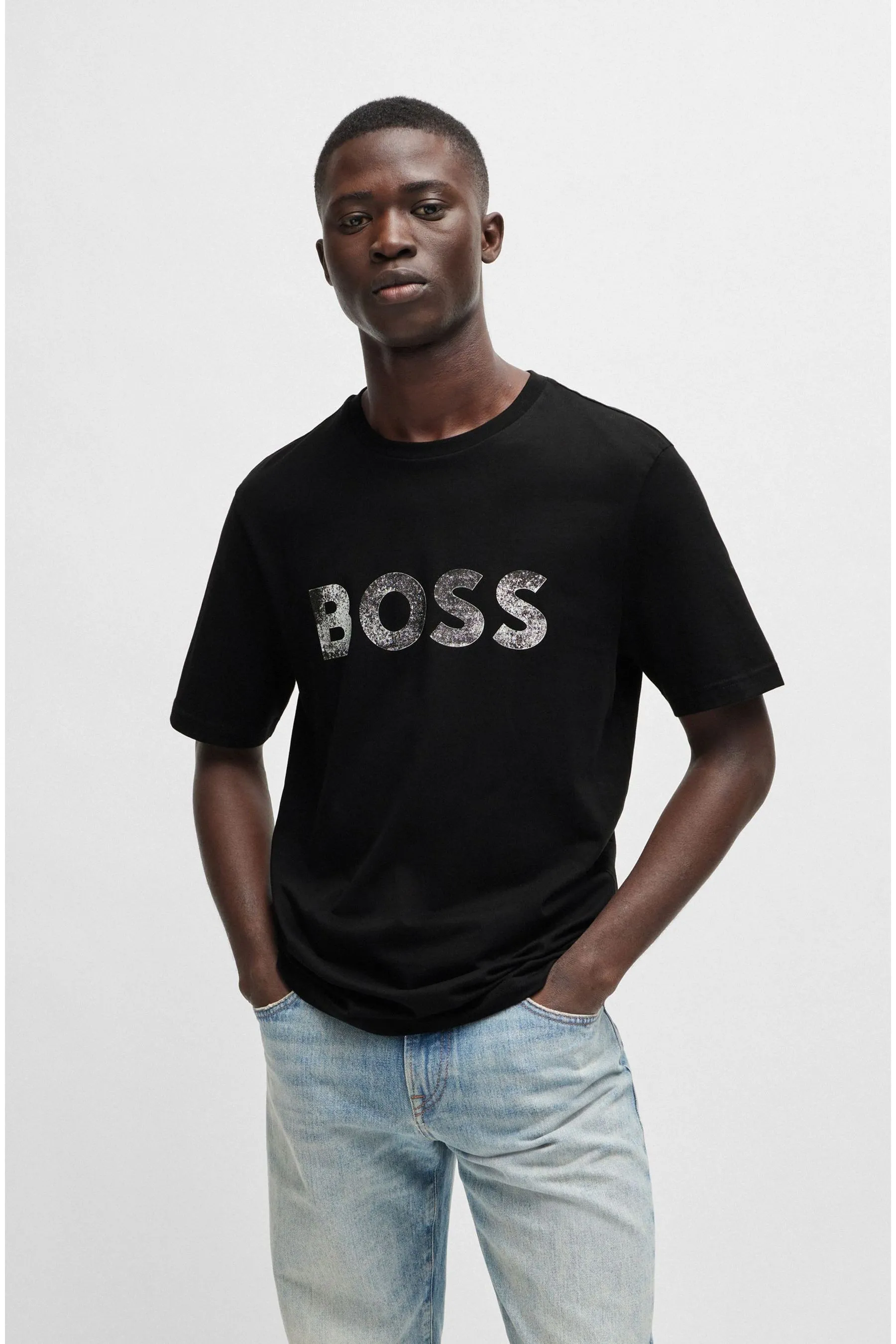 BOSS BOSS Maglietta Logo Printboss in jersey di cotone    