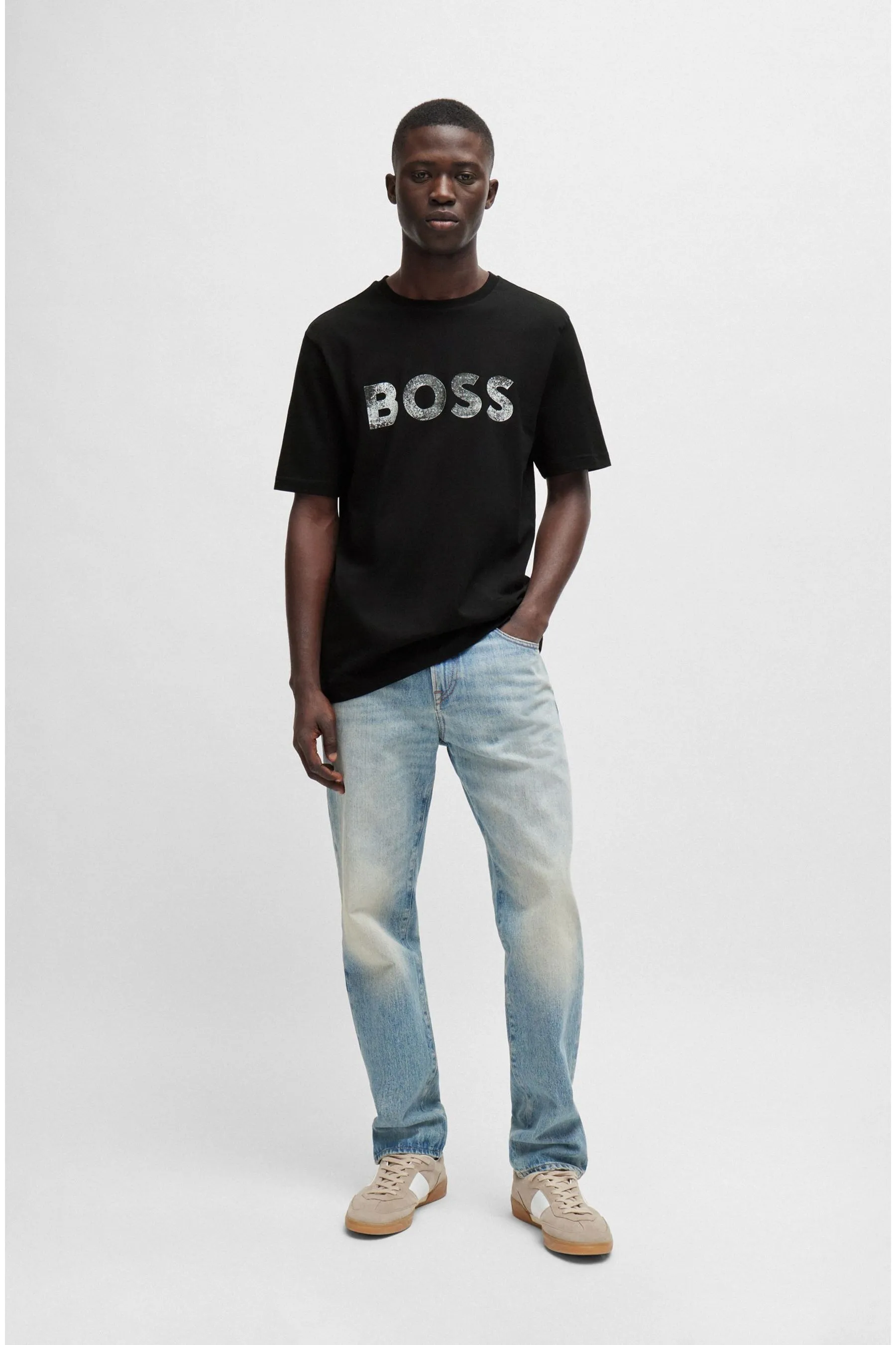 BOSS BOSS Maglietta Logo Printboss in jersey di cotone    