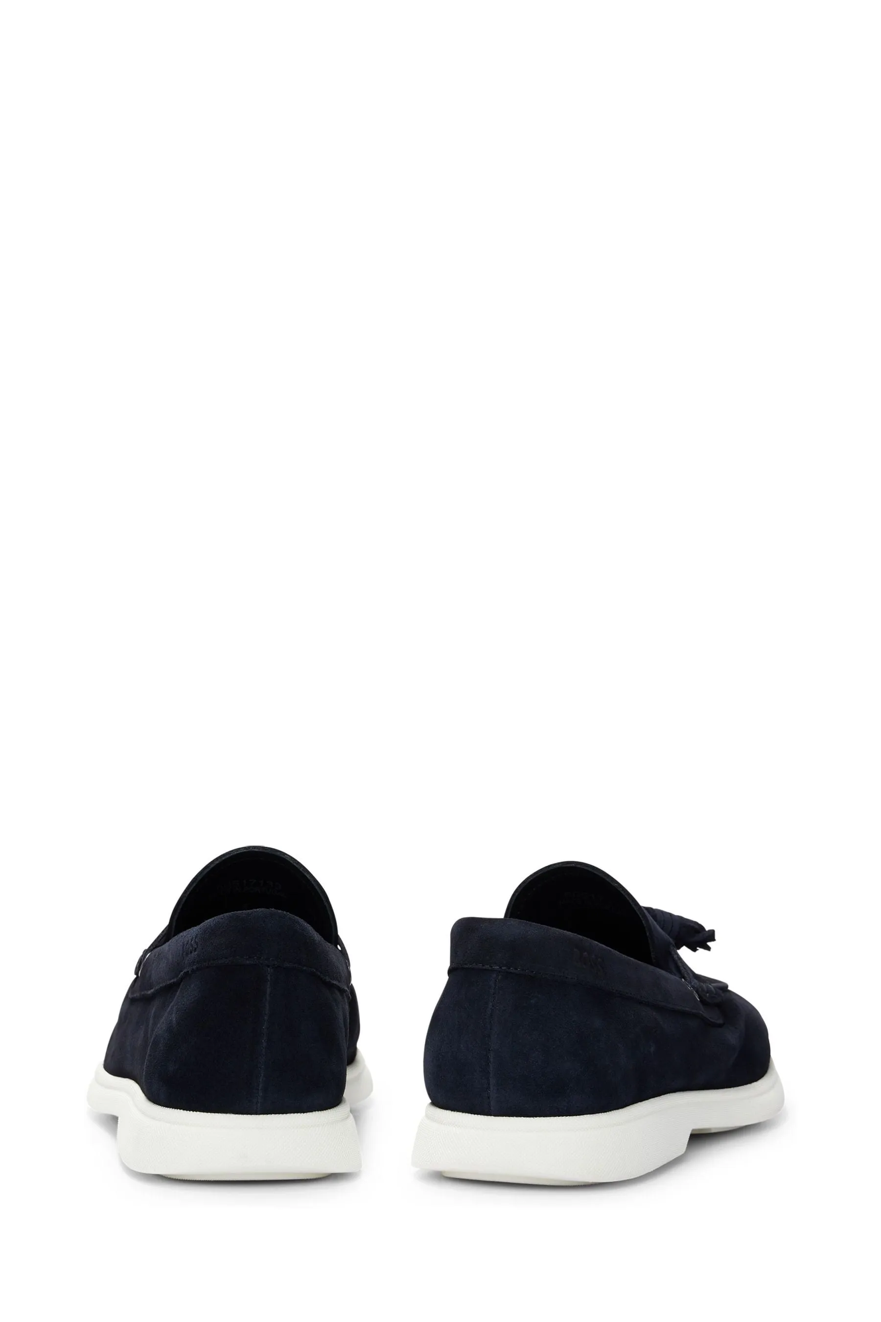 BOSS - Mocassini scamosciati con nappe