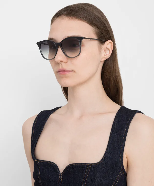 Bottega Veneta Occhiali da sole sfumati grafite BV0132S30001672