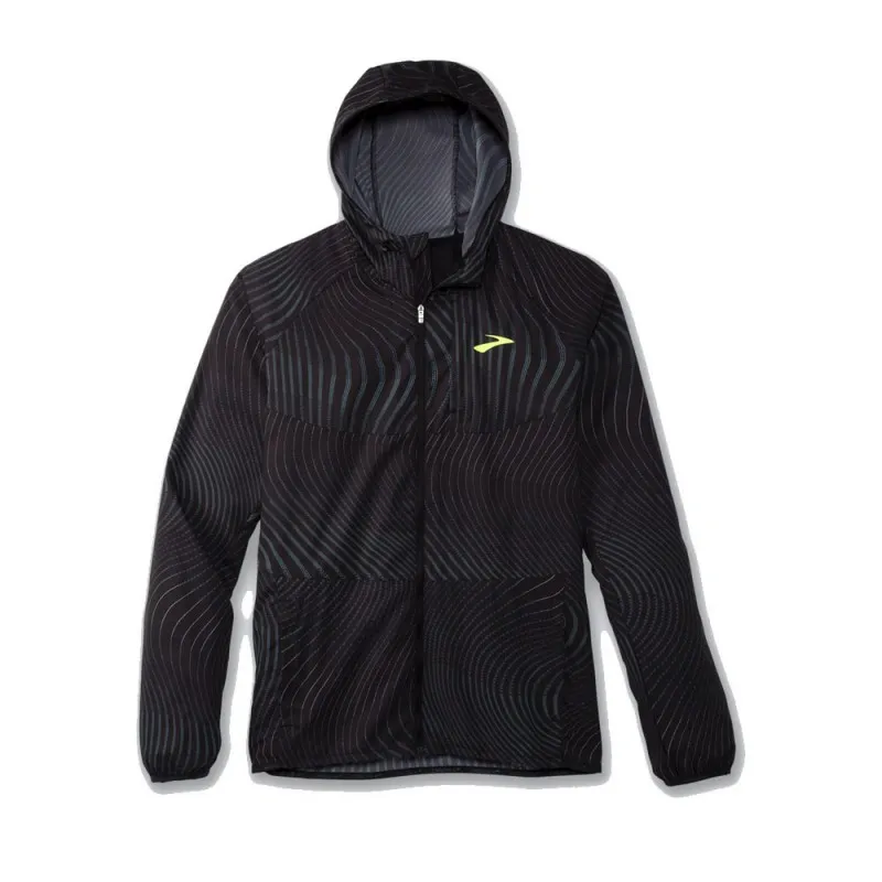 Brooks Giacca Running Canopy Nero Uomo