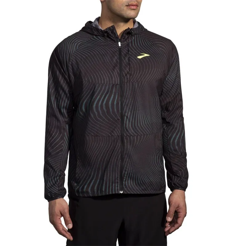 Brooks Giacca Running Canopy Nero Uomo