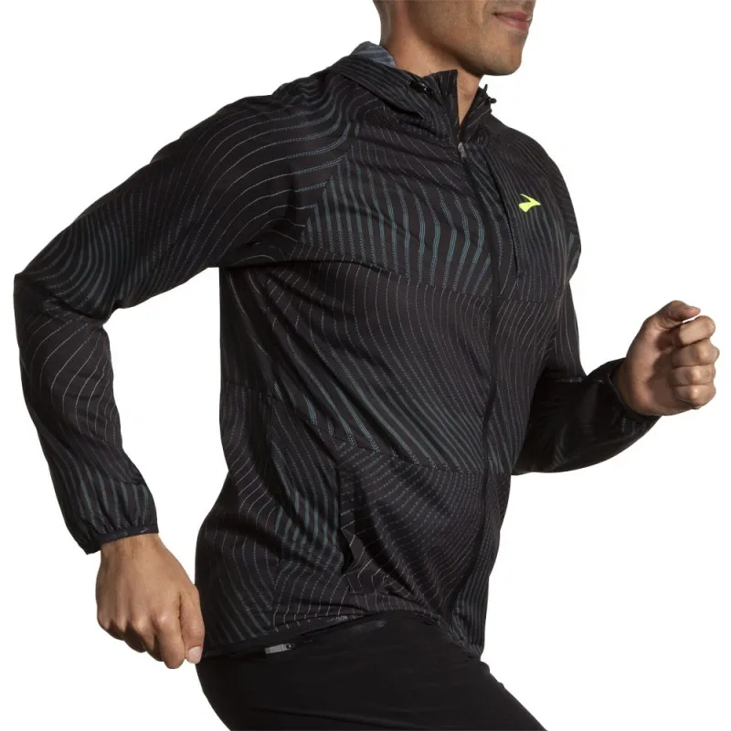 Brooks Giacca Running Canopy Nero Uomo