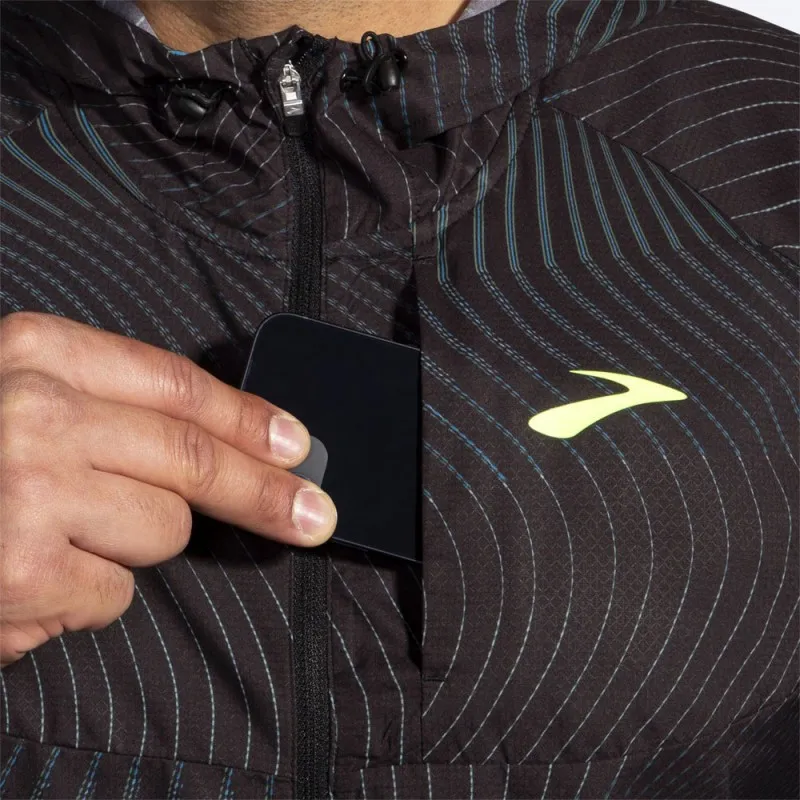 Brooks Giacca Running Canopy Nero Uomo