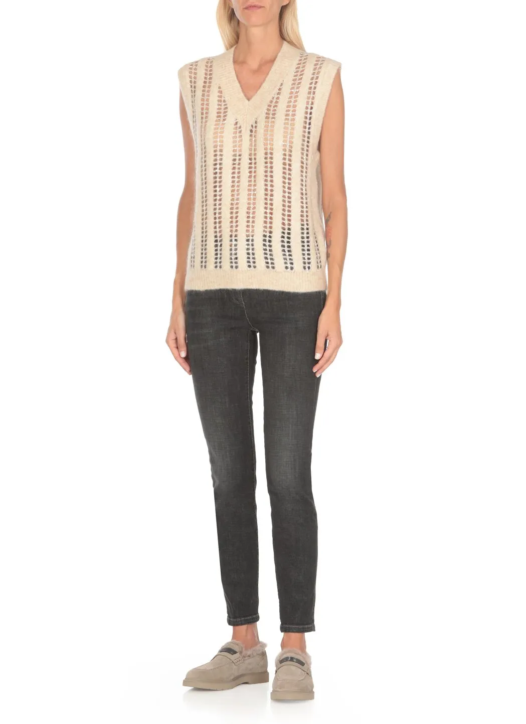  Brunello Cucinelli Gilet con paillettes 