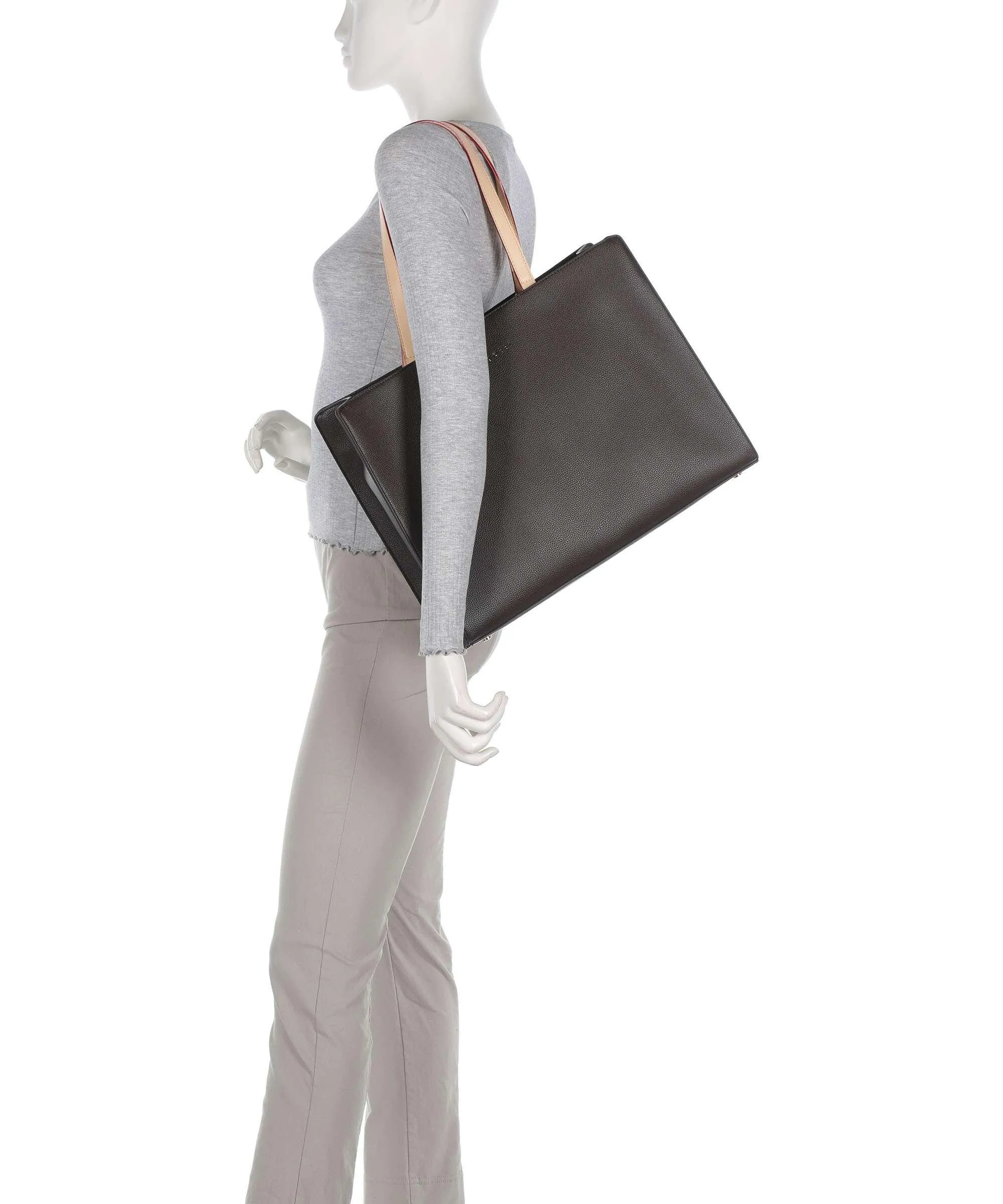  Bugatti Ella Borsa shopper 13″ pelle sintetica marrone scuro  
