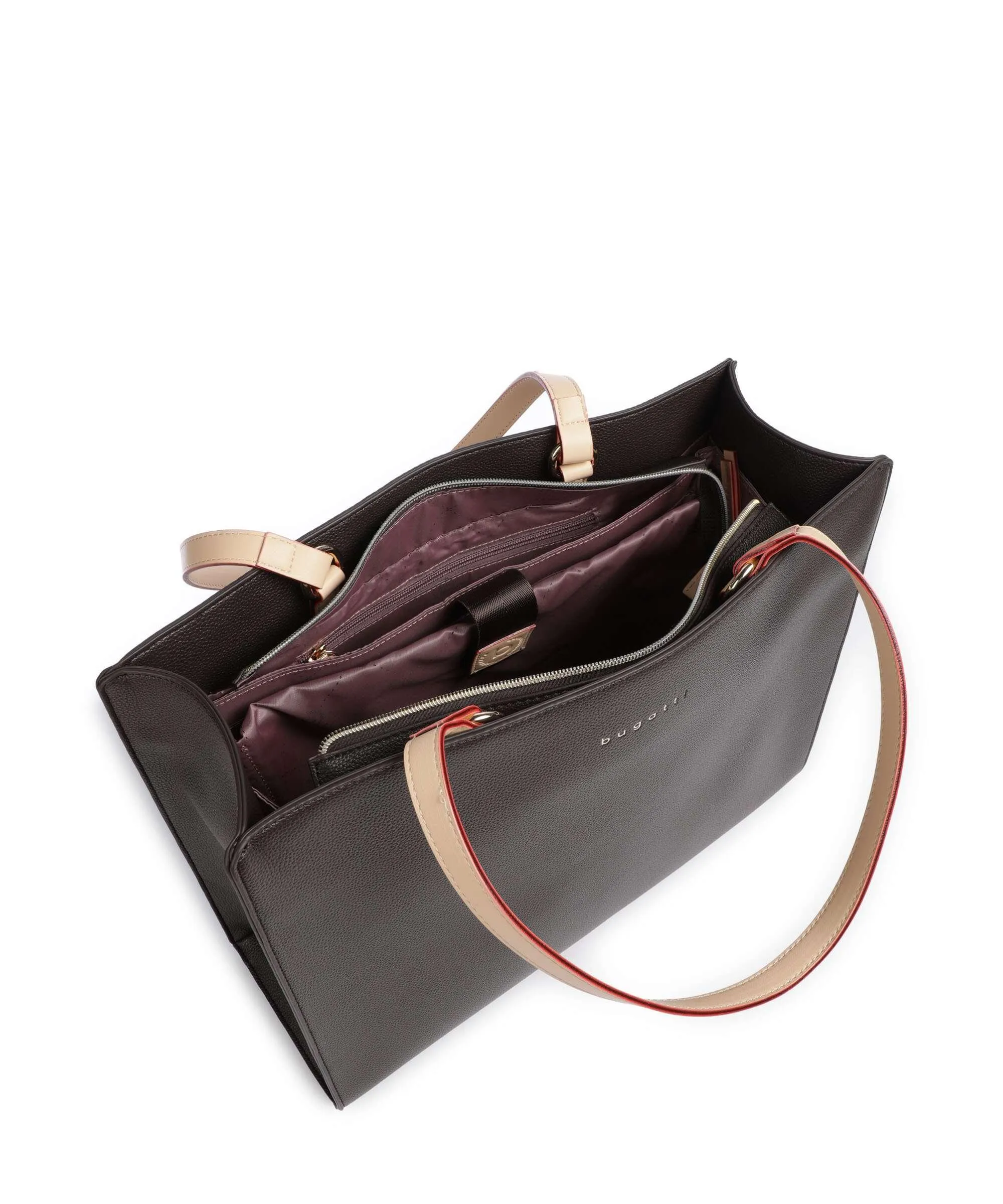  Bugatti Ella Borsa shopper 13″ pelle sintetica marrone scuro  