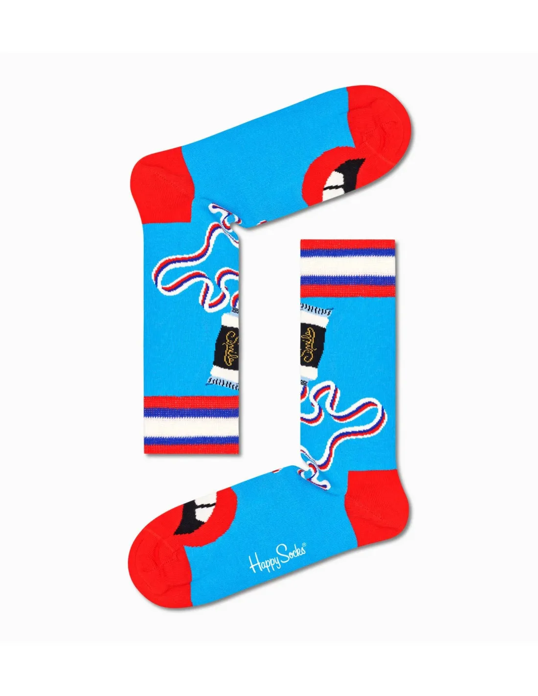 Calzini azzurri uomo Brush Brush Happy Sock's