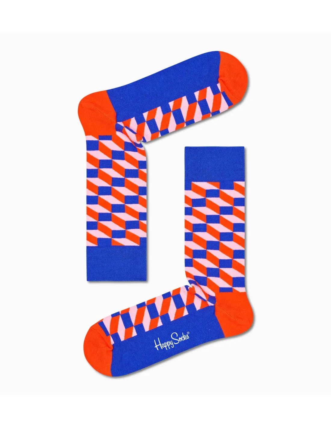 Calzini blu uomo Filled Optic Happy Sock's