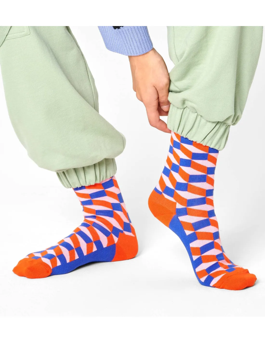 Calzini blu uomo Filled Optic Happy Sock's