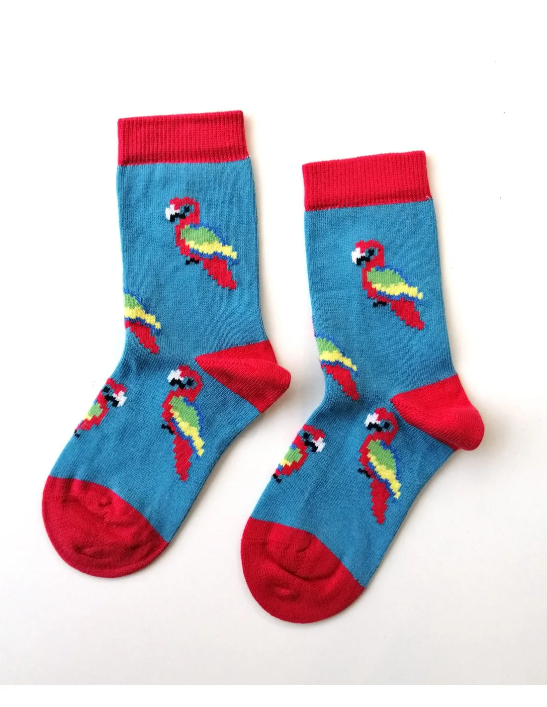 CALZINI IN COTONE BIOLOGICO "PAPPAGALLO"