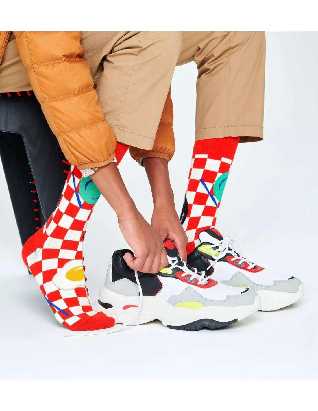 Calzini rossi uomo Early Bird Sock Happy Sock's
