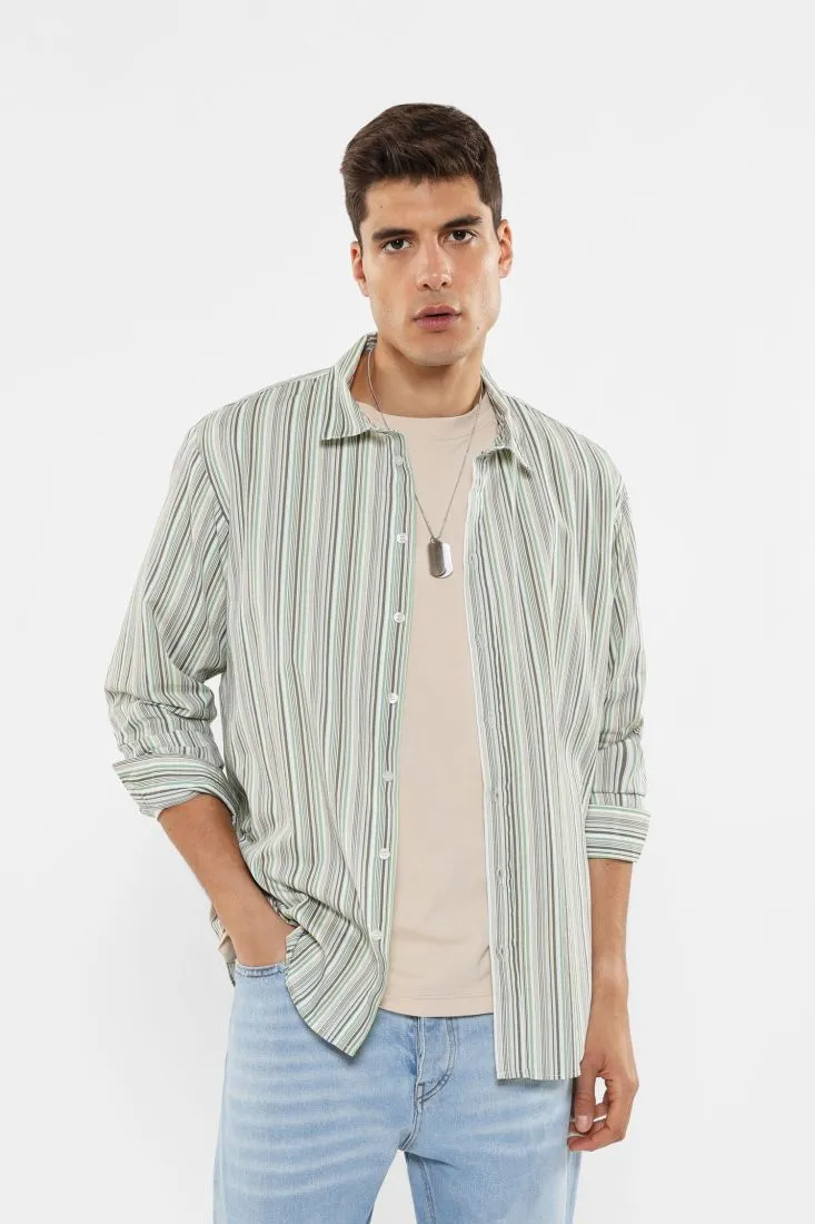 Camicia a righe sottili