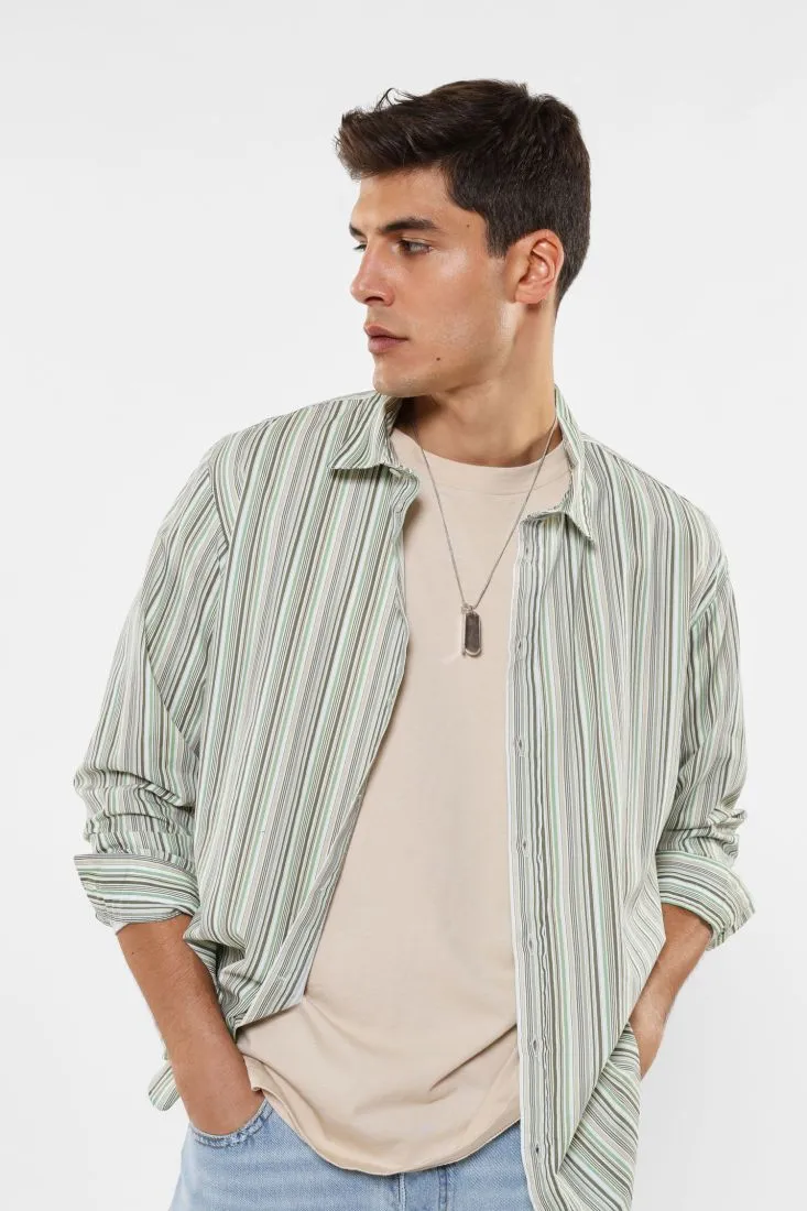 Camicia a righe sottili