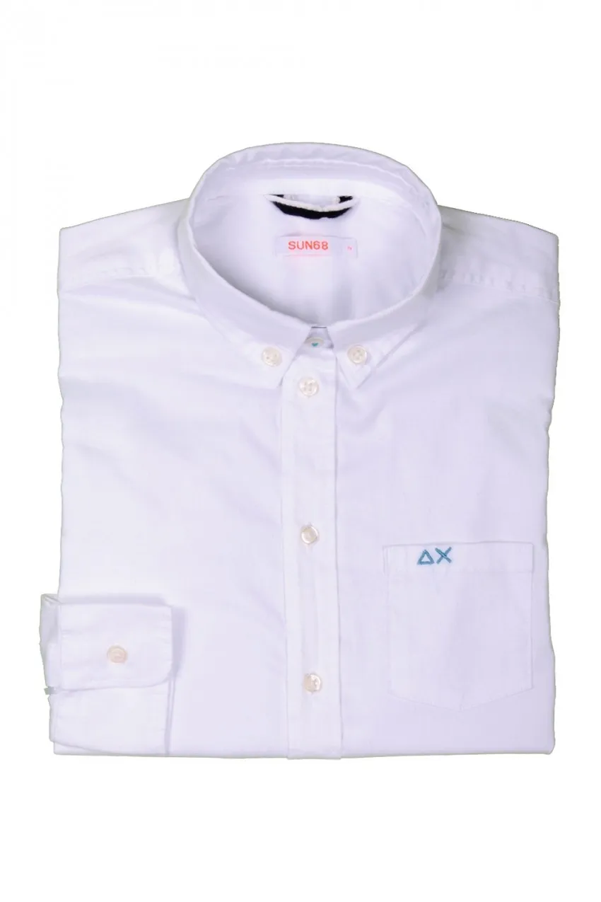 Camicia Bambino Sun68 Bianco