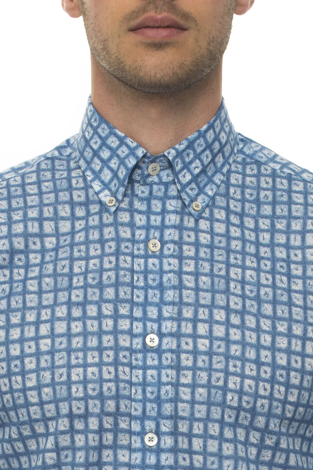 Camicia casual Celeste Canali Uomo