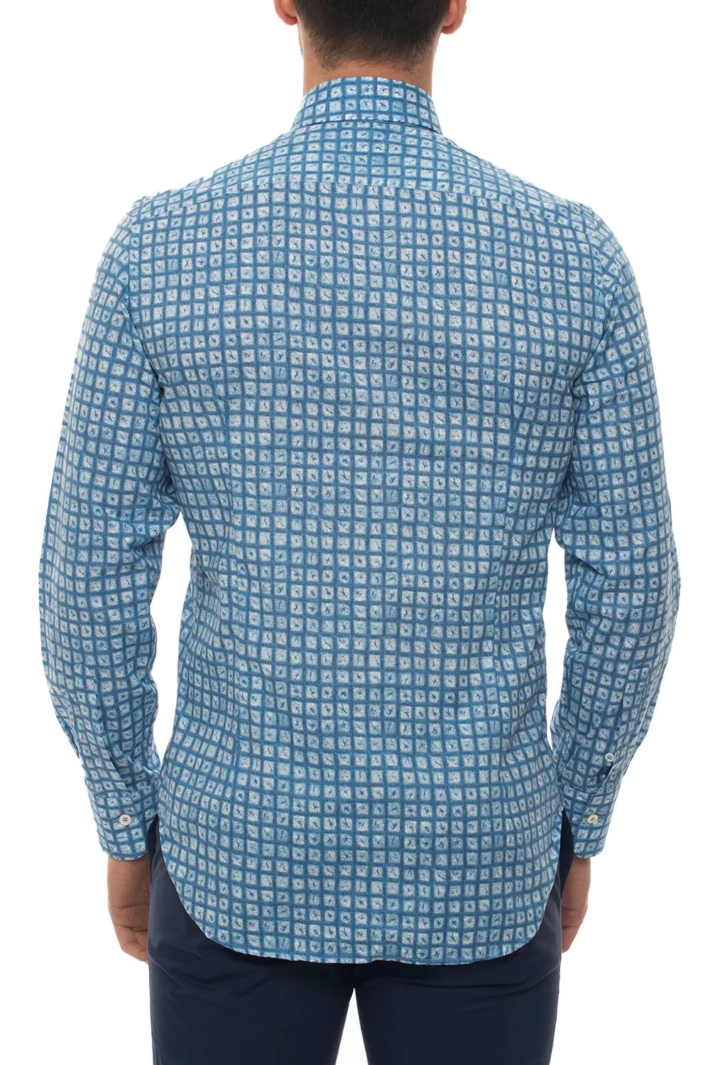 Camicia casual Celeste Canali Uomo