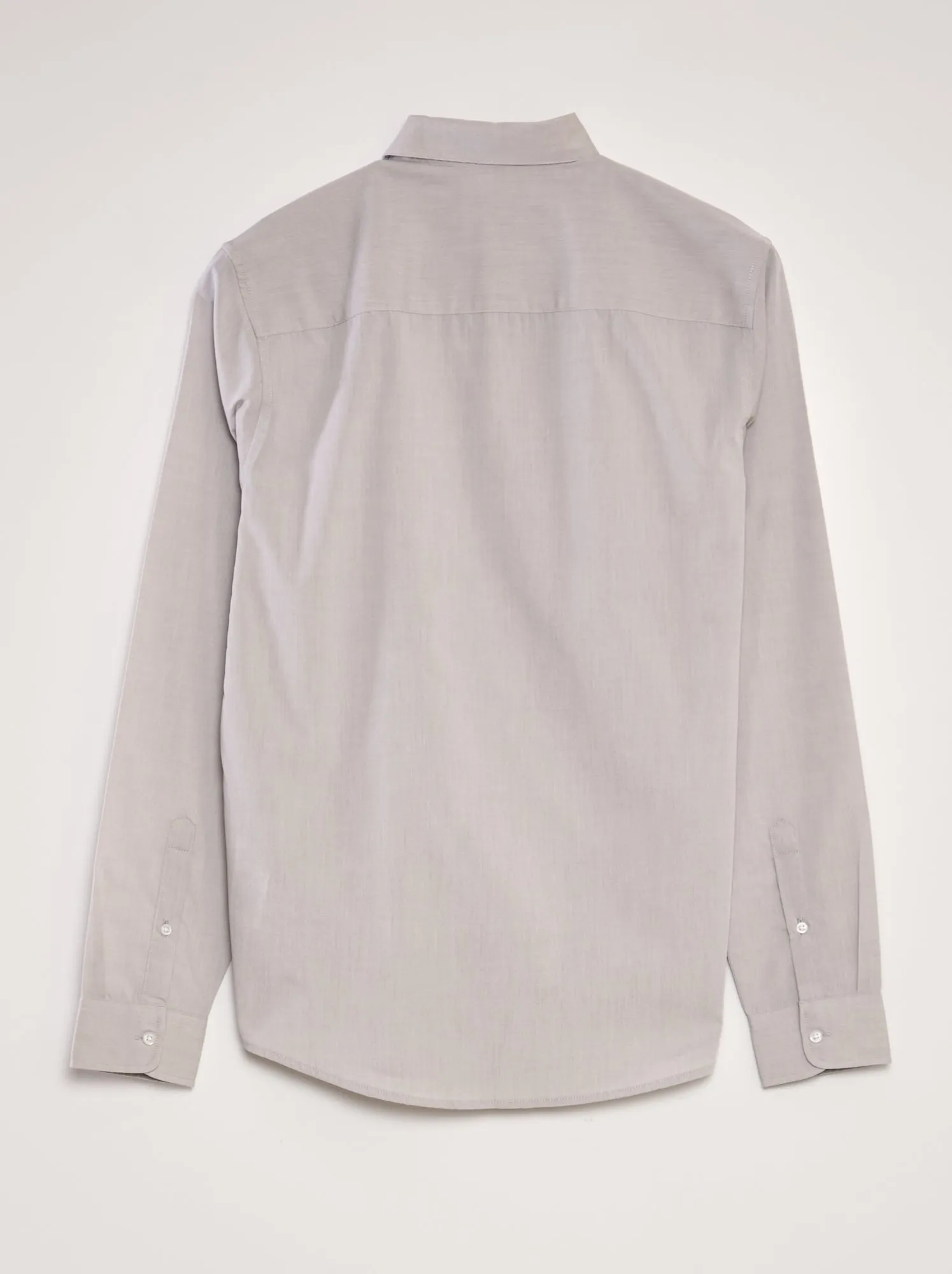 Camicia classica tinta unita - GRIGIO
