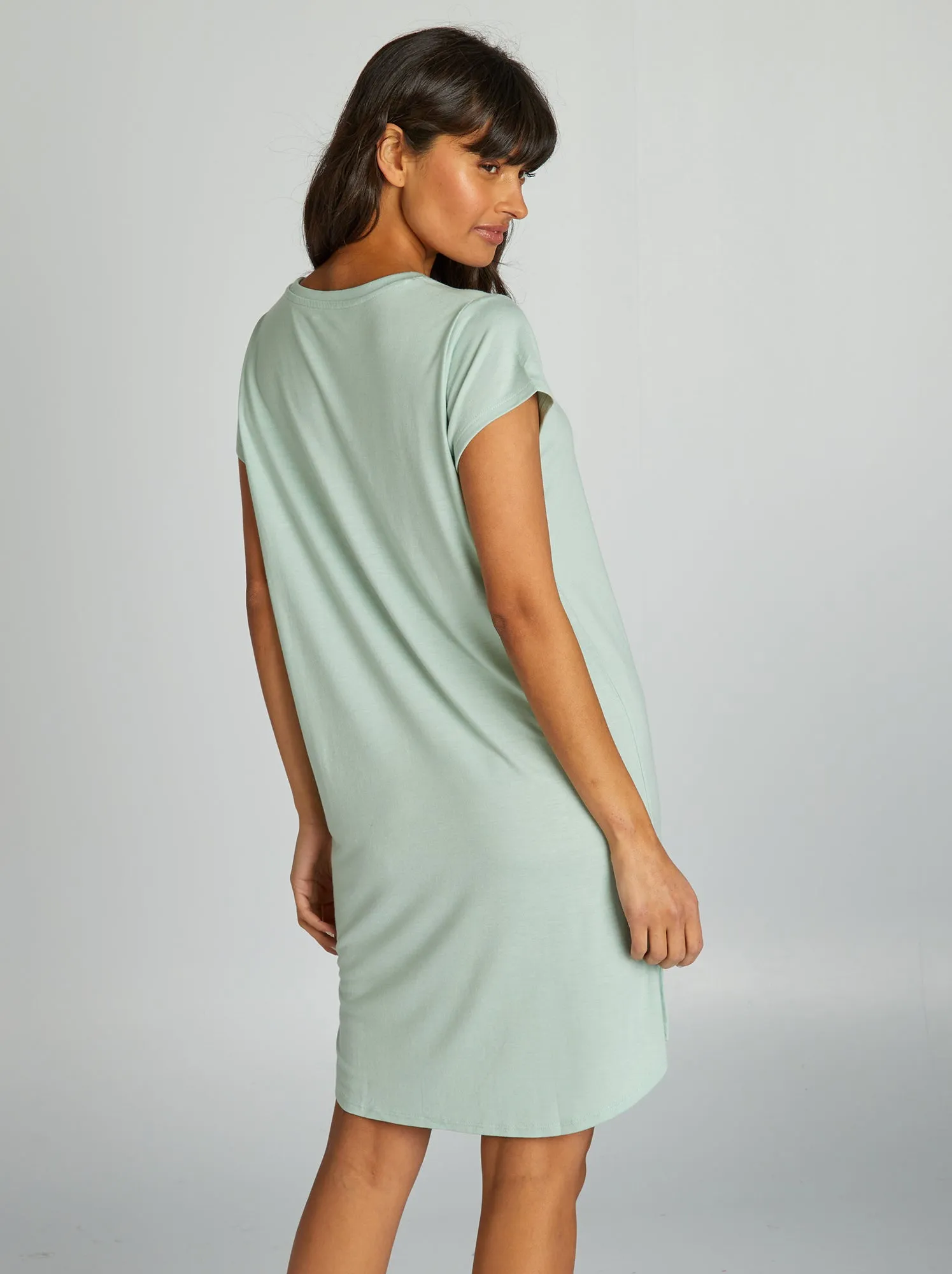 Camicia di notte in maglia jersey - blu