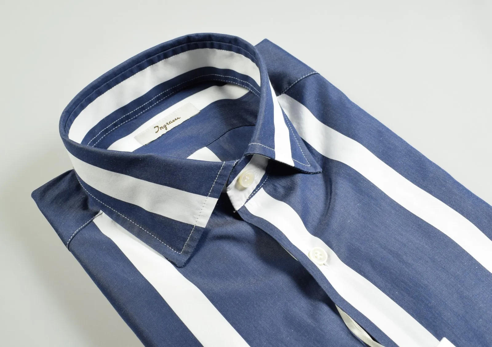 Camicia ingram slim fit a righe larghe in due colori