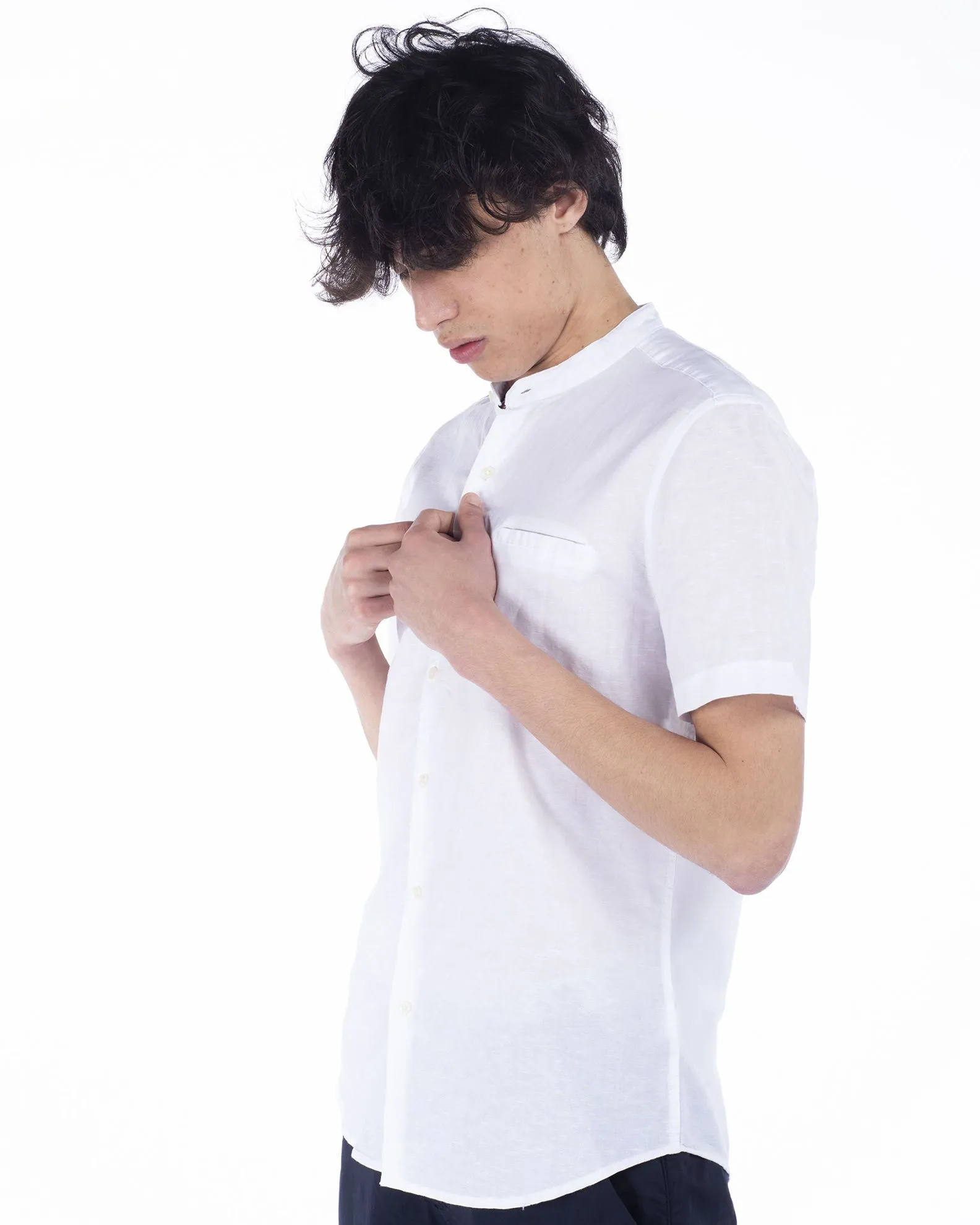 CAMICIA MANICA CORTA COREANA IN LINO                                            Previous productCAMICIA MANICA CORTA COREAN...  