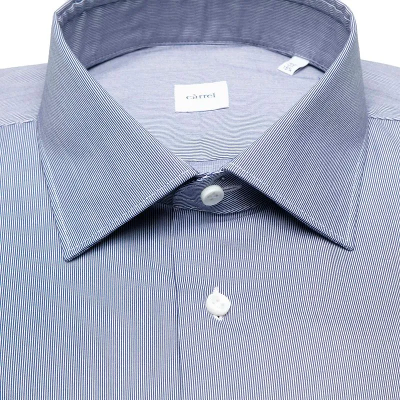 Camicia regular fit a righe sottili 