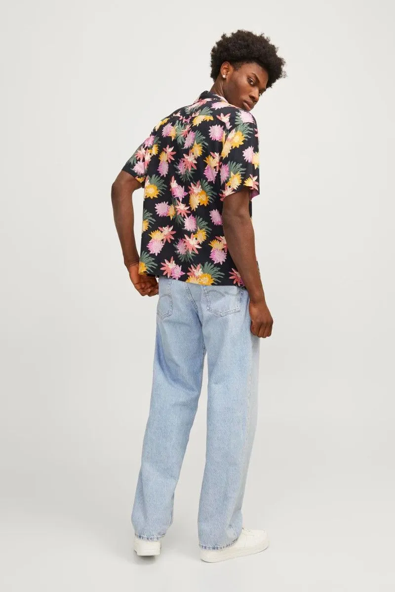 Camicia relaxed fit uomo Blu
