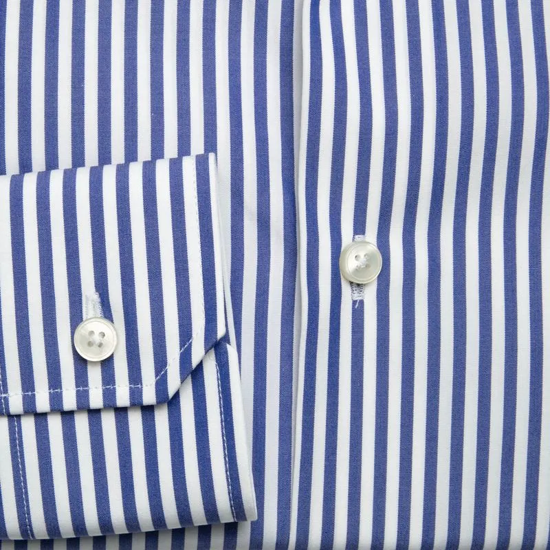Camicia tailor fit a righe in cotone 