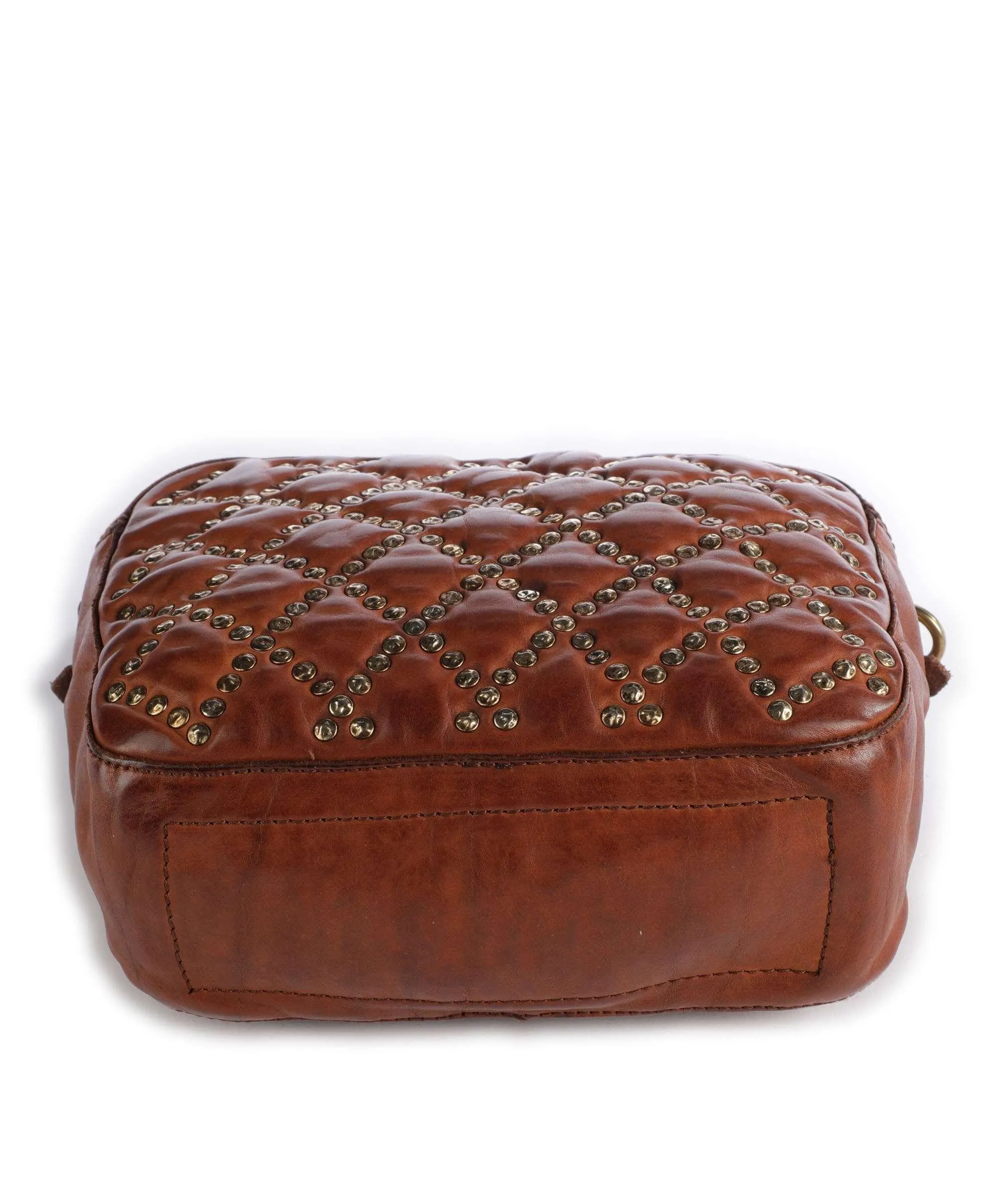  Campomaggi Prestige Borsa a spalla pelle di vacchetta grana marrone  