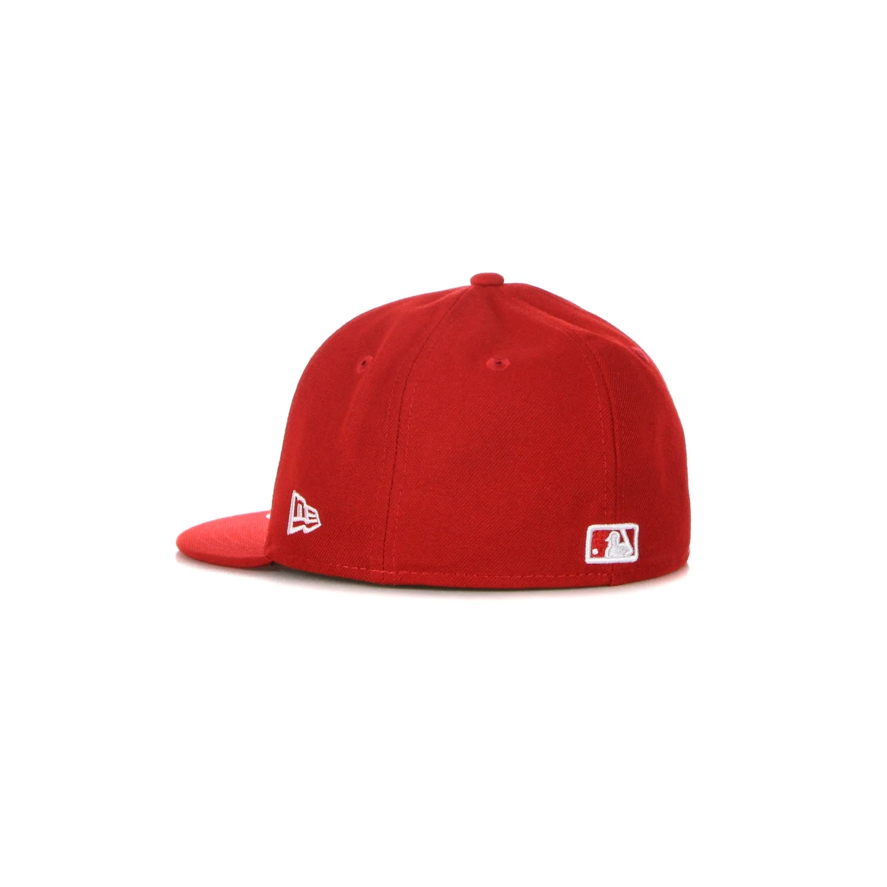 Cappellino Visiera Piatta Uomo Mlb Basic League Essential 5950 Neyyan Scarlet/white