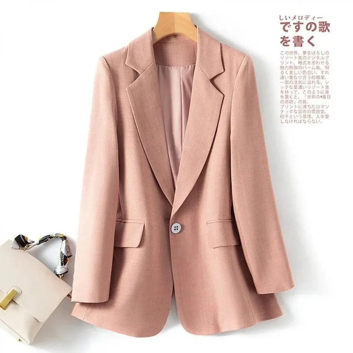 Cappotto autunno-primavera Blazer da donna Moda Abito diviso con bottone singolo Lady Work Office Blazer Jacket Capispalla femmi