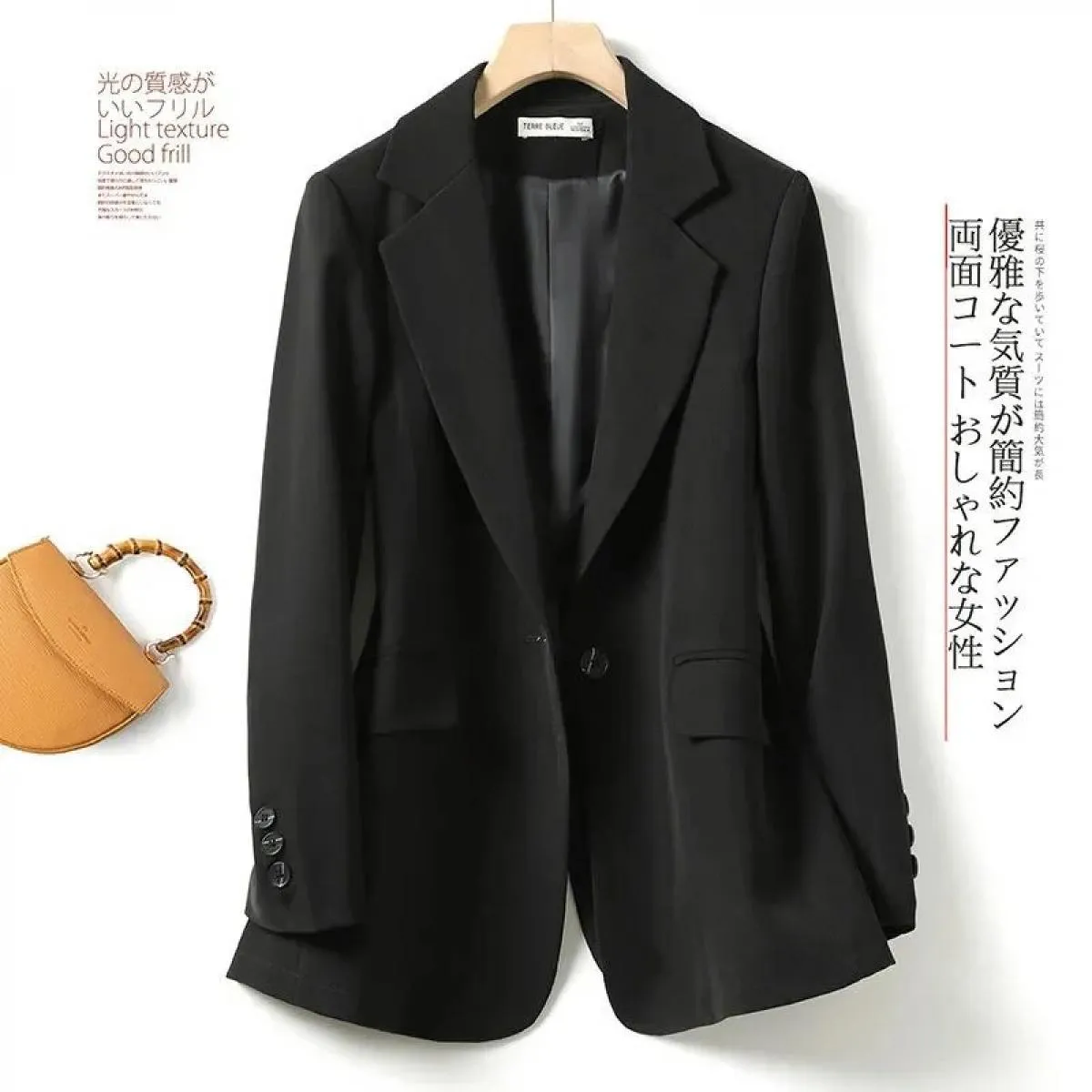 Cappotto autunno-primavera Blazer da donna Moda Abito diviso con bottone singolo Lady Work Office Blazer Jacket Capispalla femmi