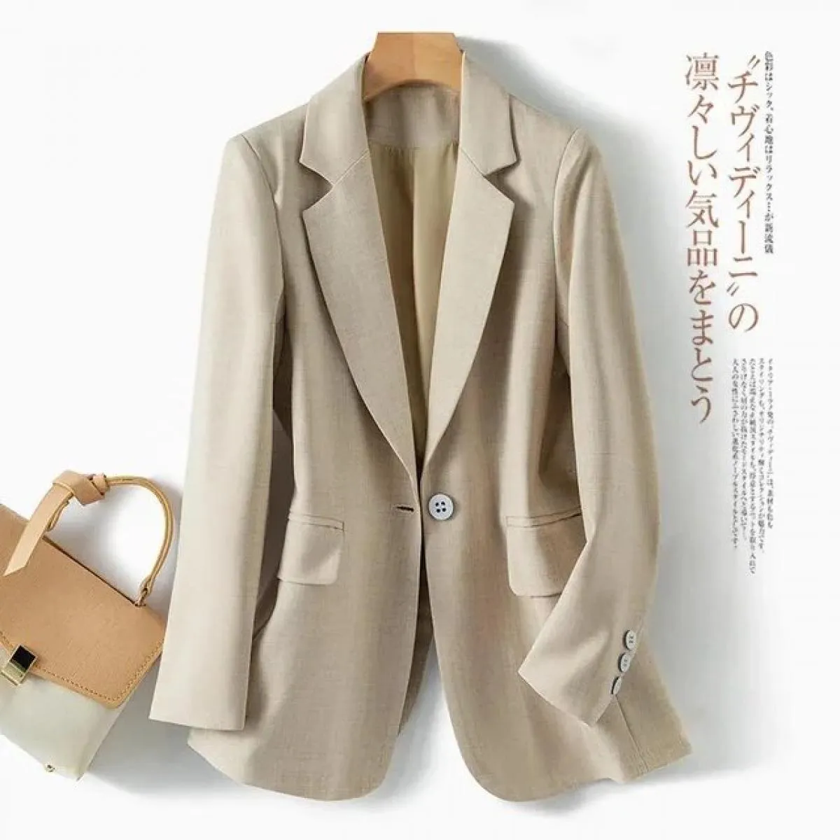 Cappotto autunno-primavera Blazer da donna Moda Abito diviso con bottone singolo Lady Work Office Blazer Jacket Capispalla femmi