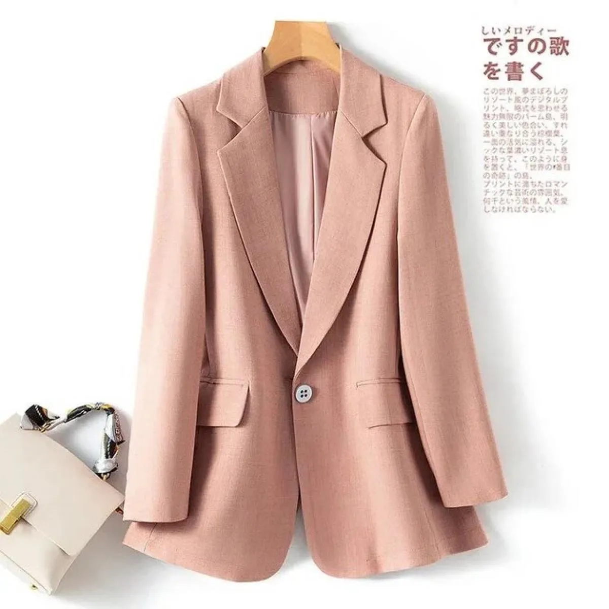 Cappotto autunno-primavera Blazer da donna Moda Abito diviso con bottone singolo Lady Work Office Blazer Jacket Capispalla femmi