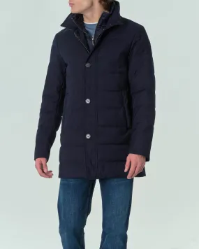 Cappotto blu con davantino staccabile
